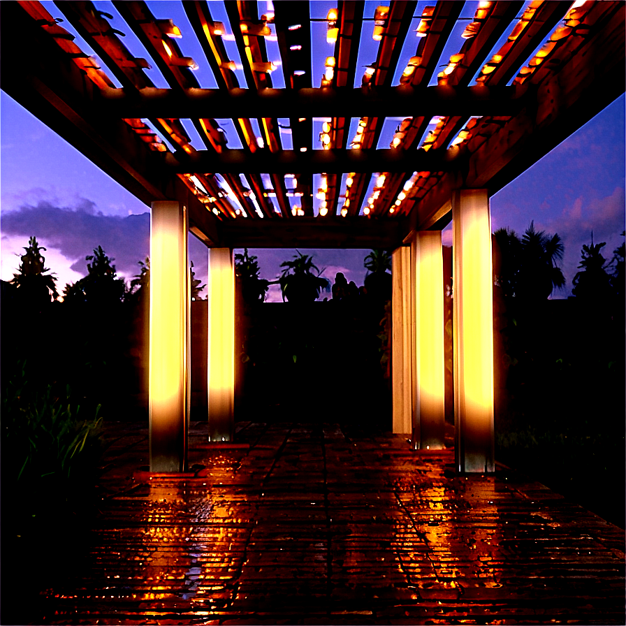 Illuminated Pergola Png 31 PNG Image