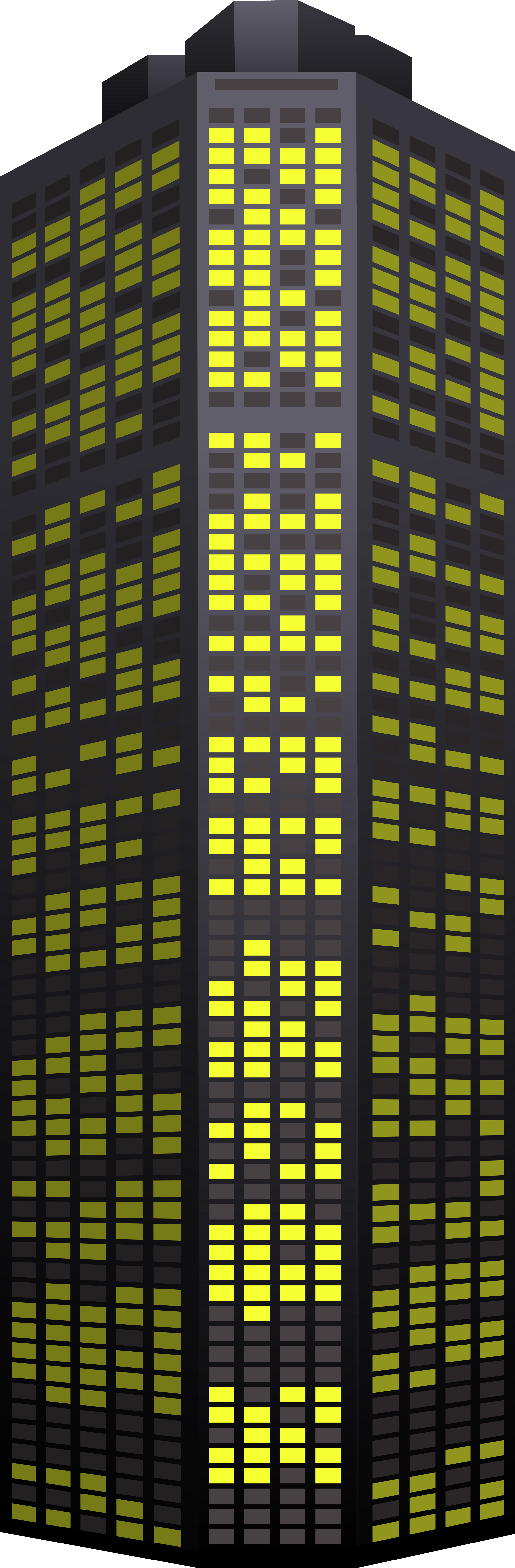 Illuminated Skyscraperat Night.png PNG Image