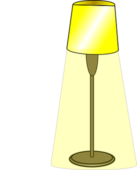 Illuminated Table Lamp PNG Image