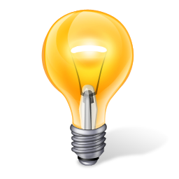 Illuminated Yellow Lightbulb Graphic PNG Image