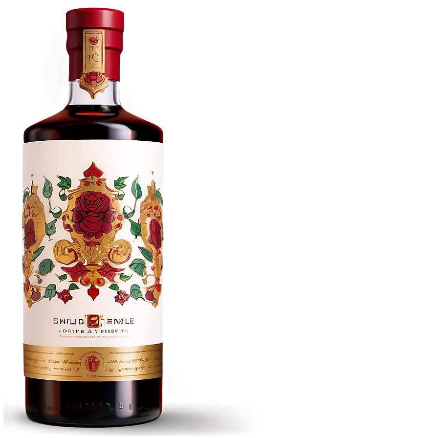 Illustrated Liquor Bottle Png Xkj55 PNG Image