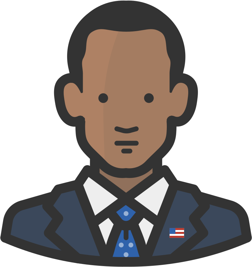 Illustrated Portraitof Political Figure PNG Image