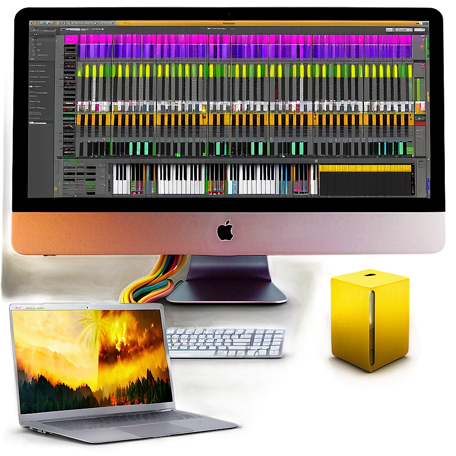 Imac For Music Production Png 05252024 PNG Image