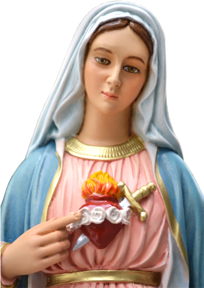 Immaculate Heartof Mary Statue PNG Image