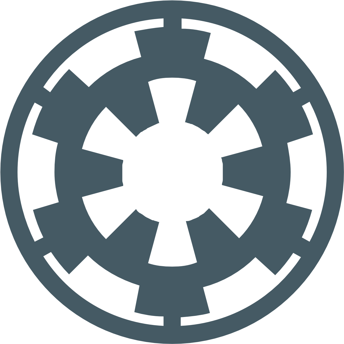 Imperial Cog Symbol PNG Image