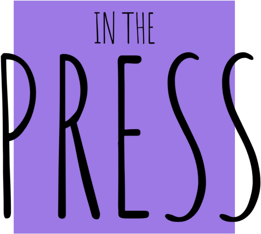 In The Press Text Overlay PNG Image