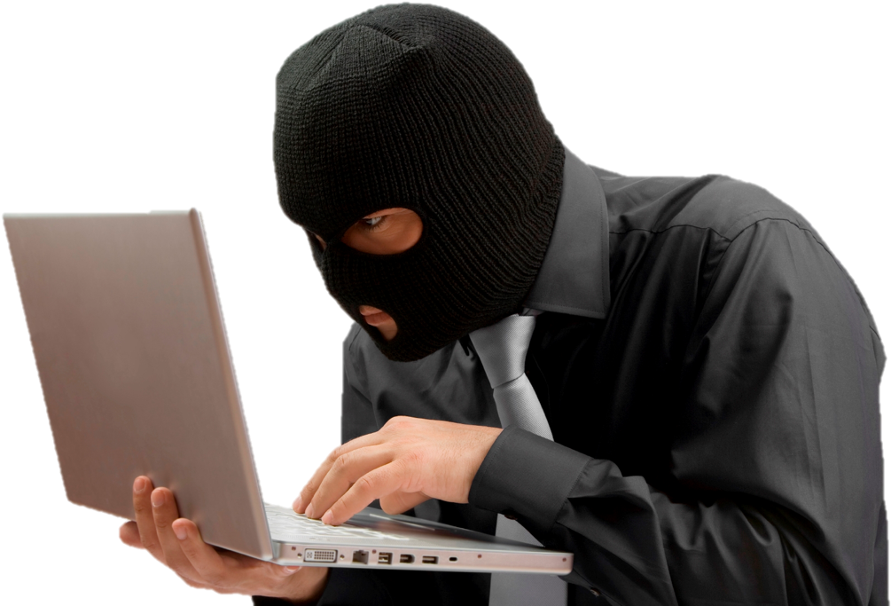 Incognito Hackerwith Laptop PNG Image