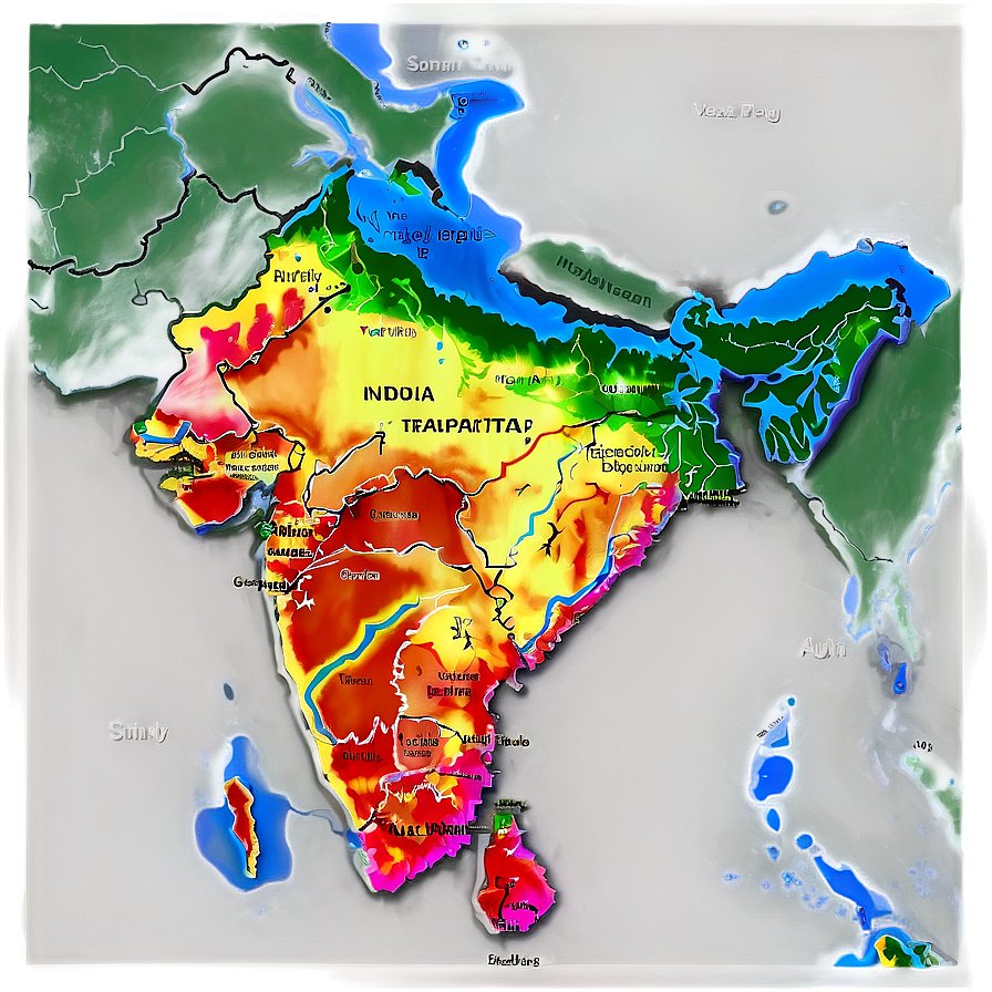 India Map With Climate Zones Png 06242024 PNG Image