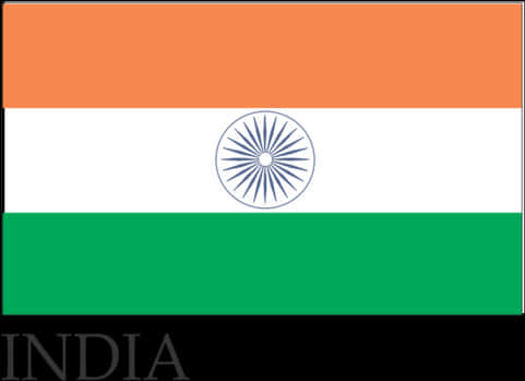 India National Flag Display PNG Image