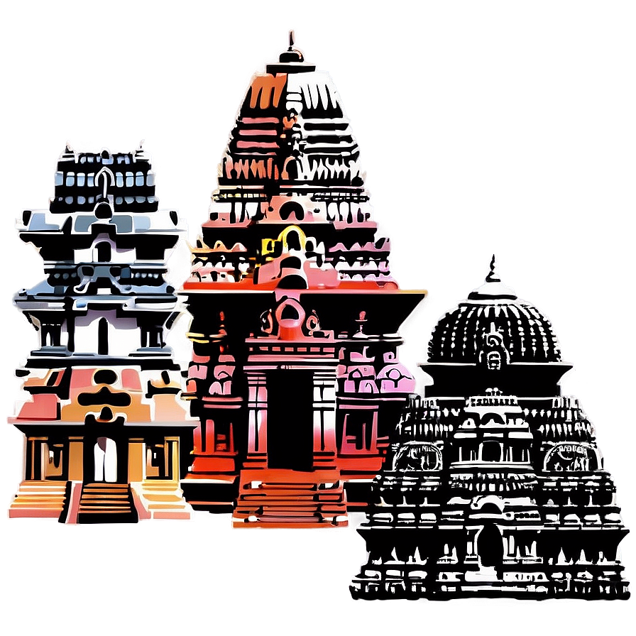 Indian Ancient Temples Png 3 PNG Image