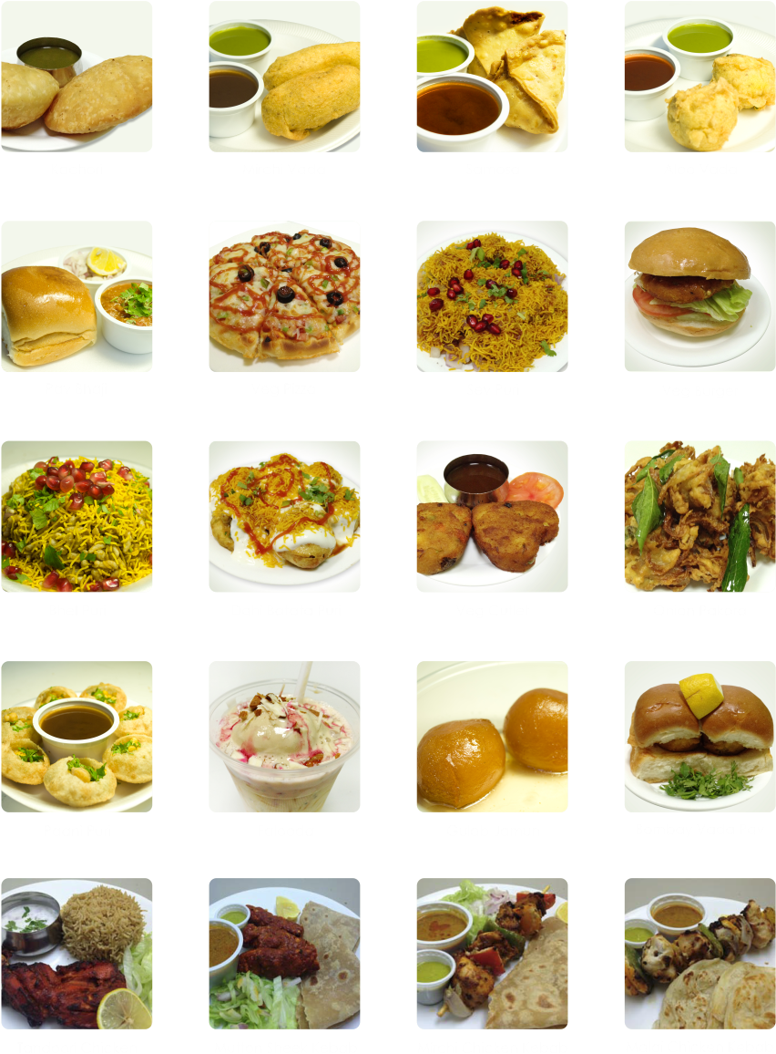 Indian Cuisine Collage PNG Image