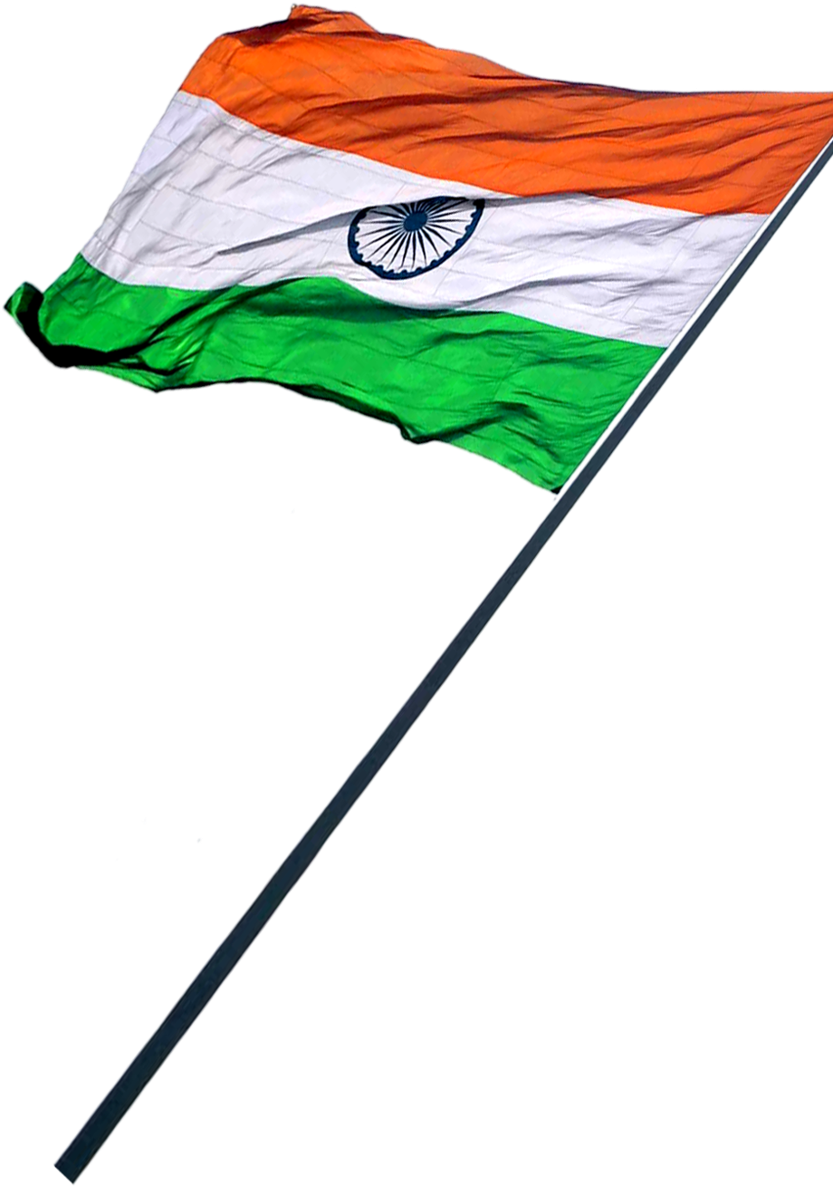 Indian Flag Waving Republic Day PNG Image