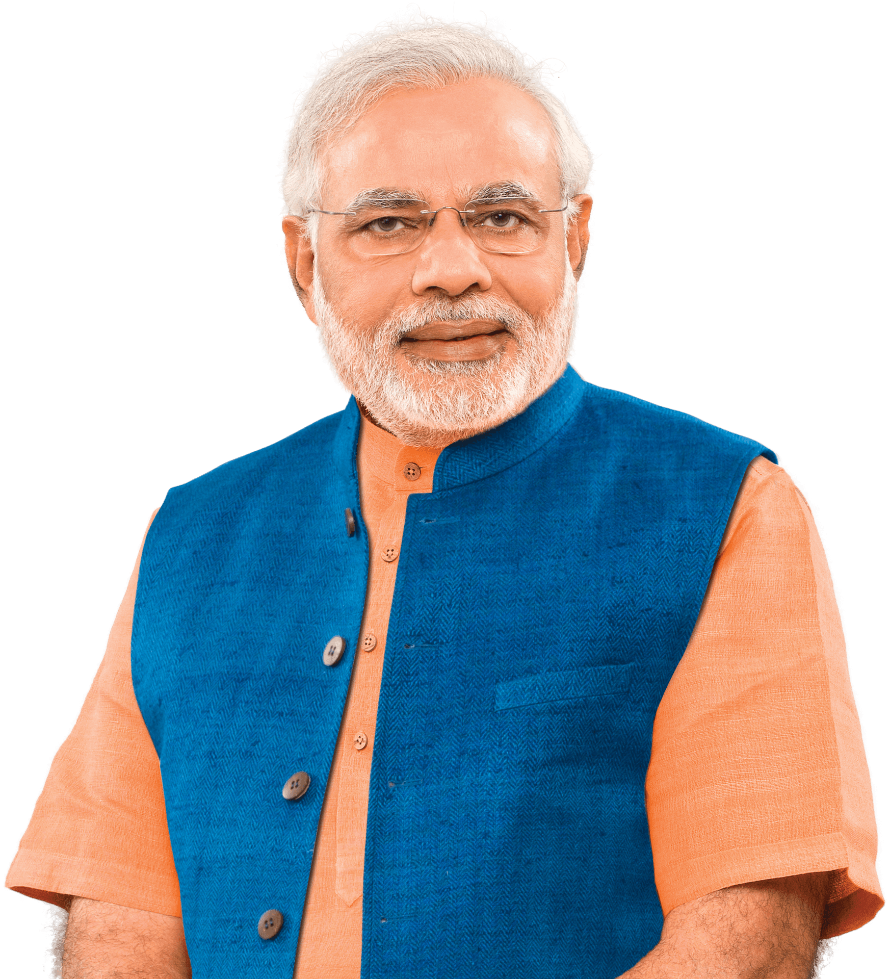 Indian Prime Ministerin Traditional Attire PNG Image