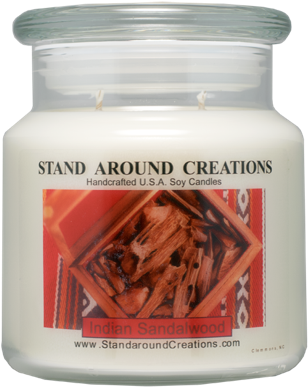 Indian Sandalwood Soy Candle PNG Image