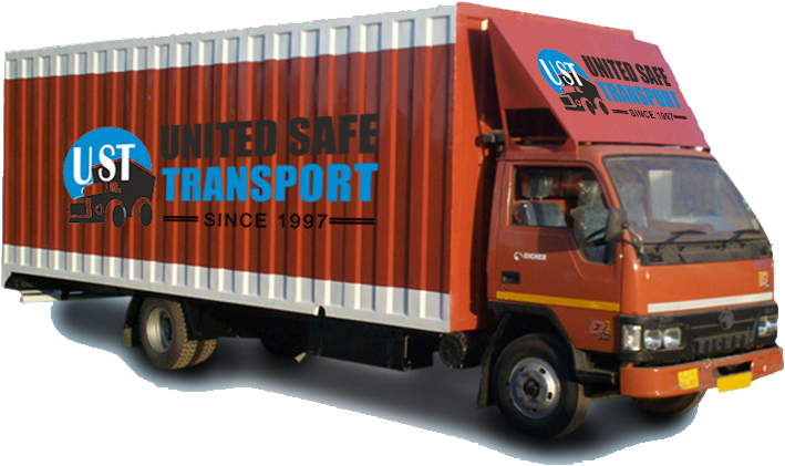 Indian United Safe Transport Truck PNG Image