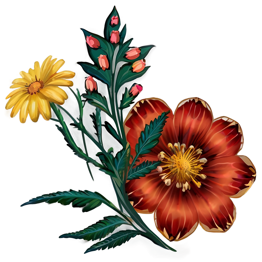 Indie Flower B PNG Image