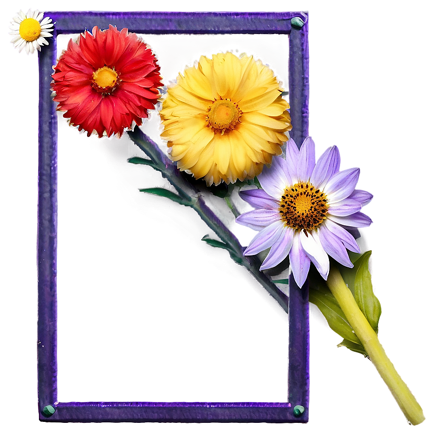 Indie Flower Frame Png 06252024 PNG Image