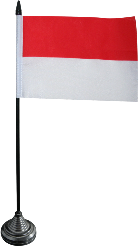 Indonesian_ Flag_on_ Pole PNG Image