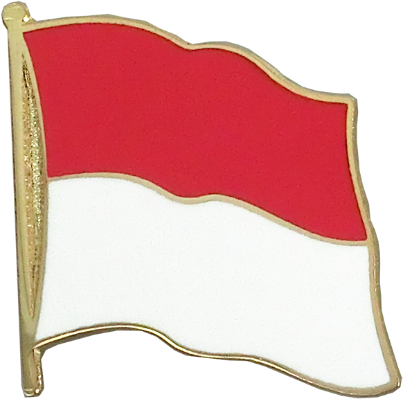 Indonesian Flag Pin Design PNG Image