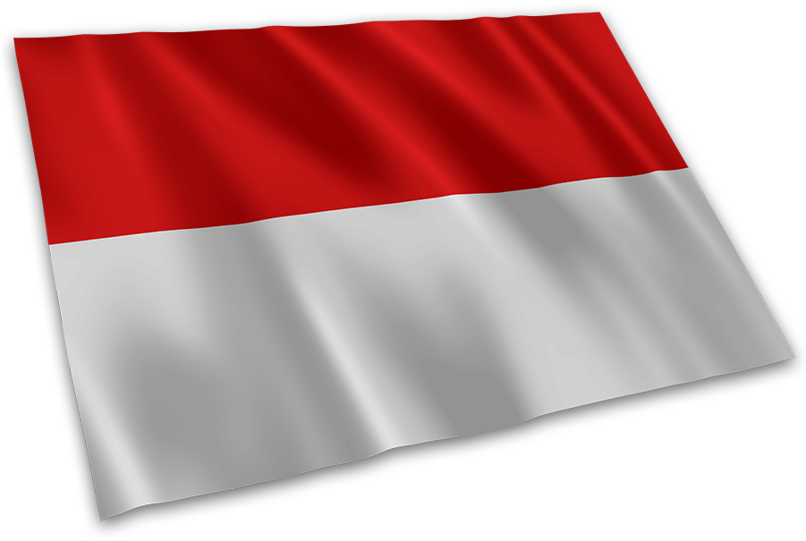 Indonesian Flag Waving PNG Image