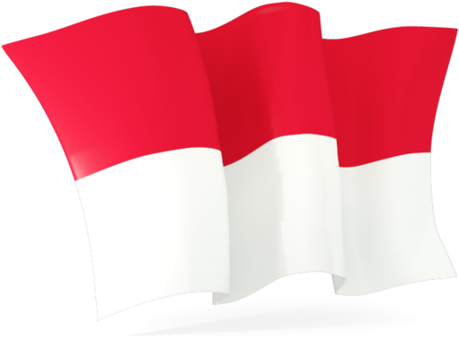 Indonesian Flag Waving PNG Image