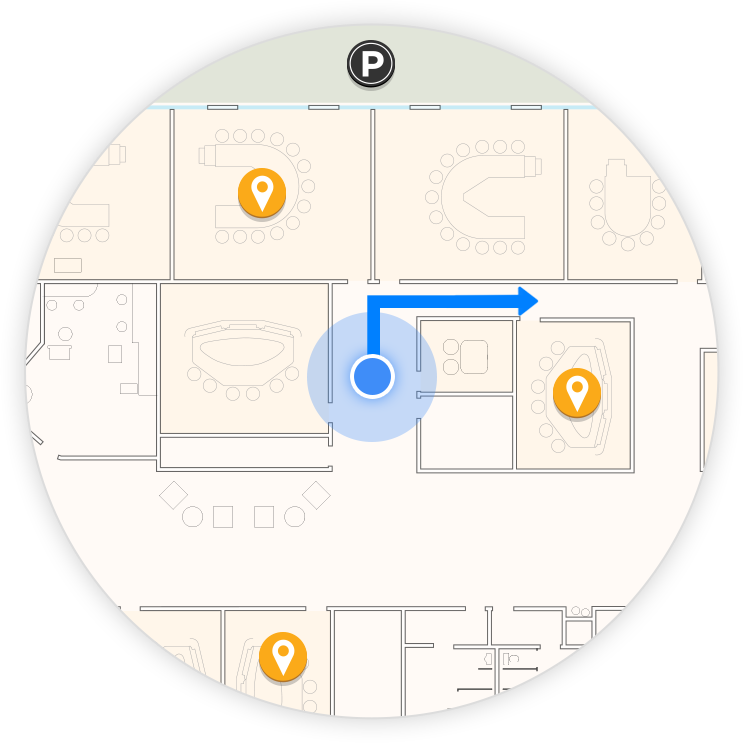 Indoor Navigation Map Concept PNG Image