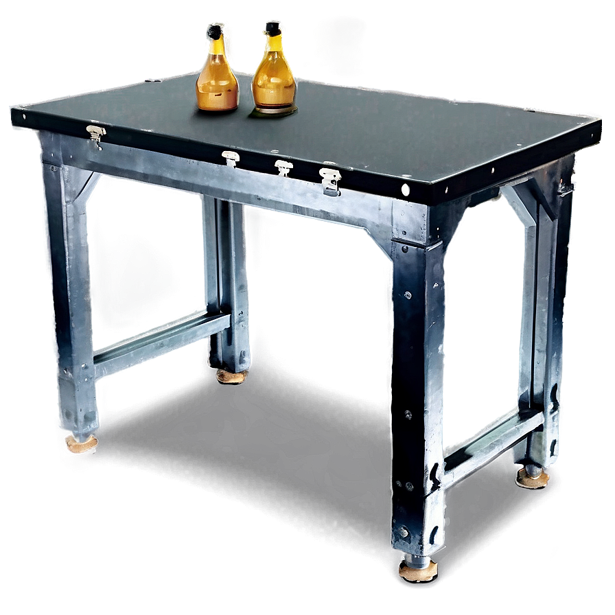 Industrial Black Table Png Ktd78 PNG Image