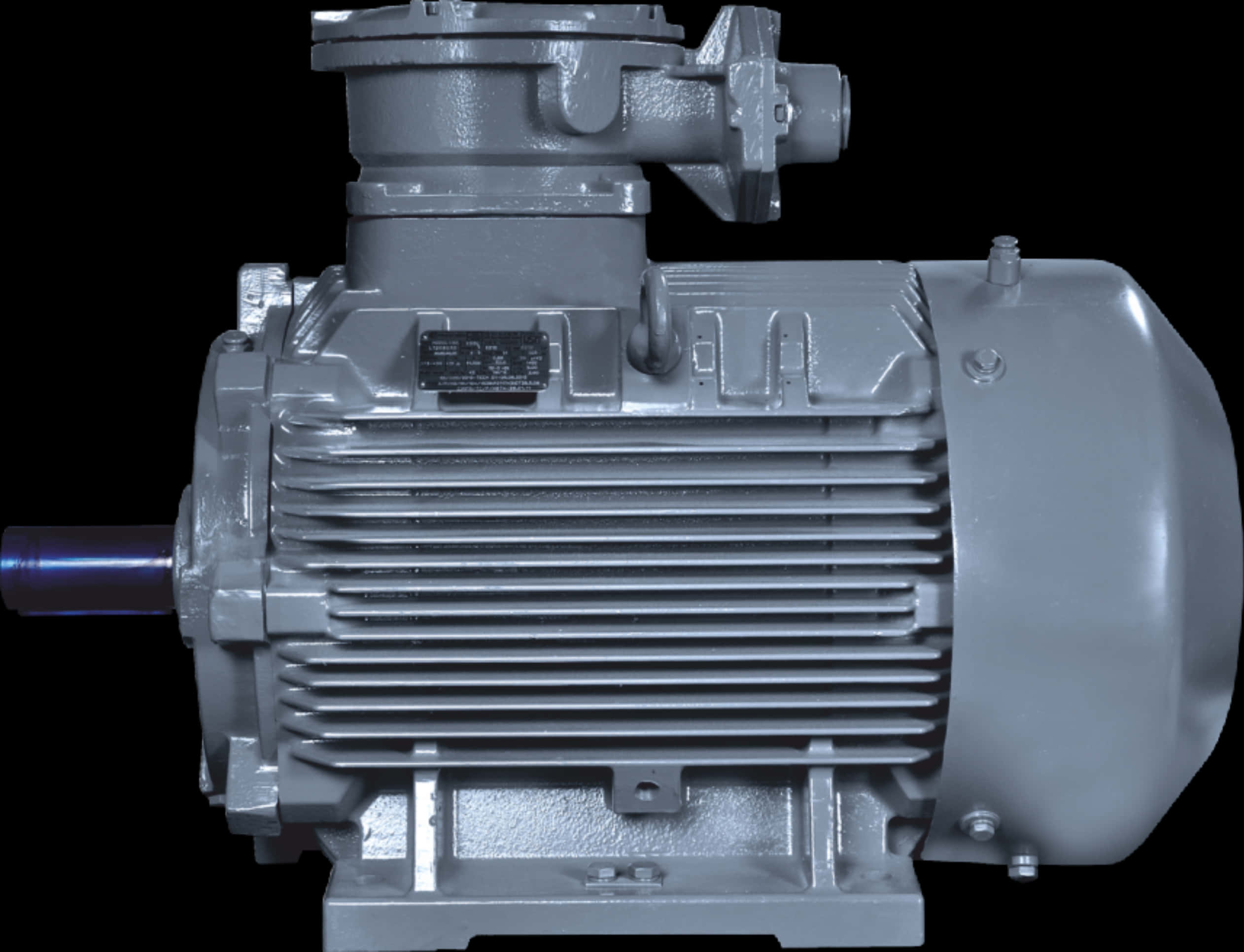 Industrial Electric Motor PNG Image