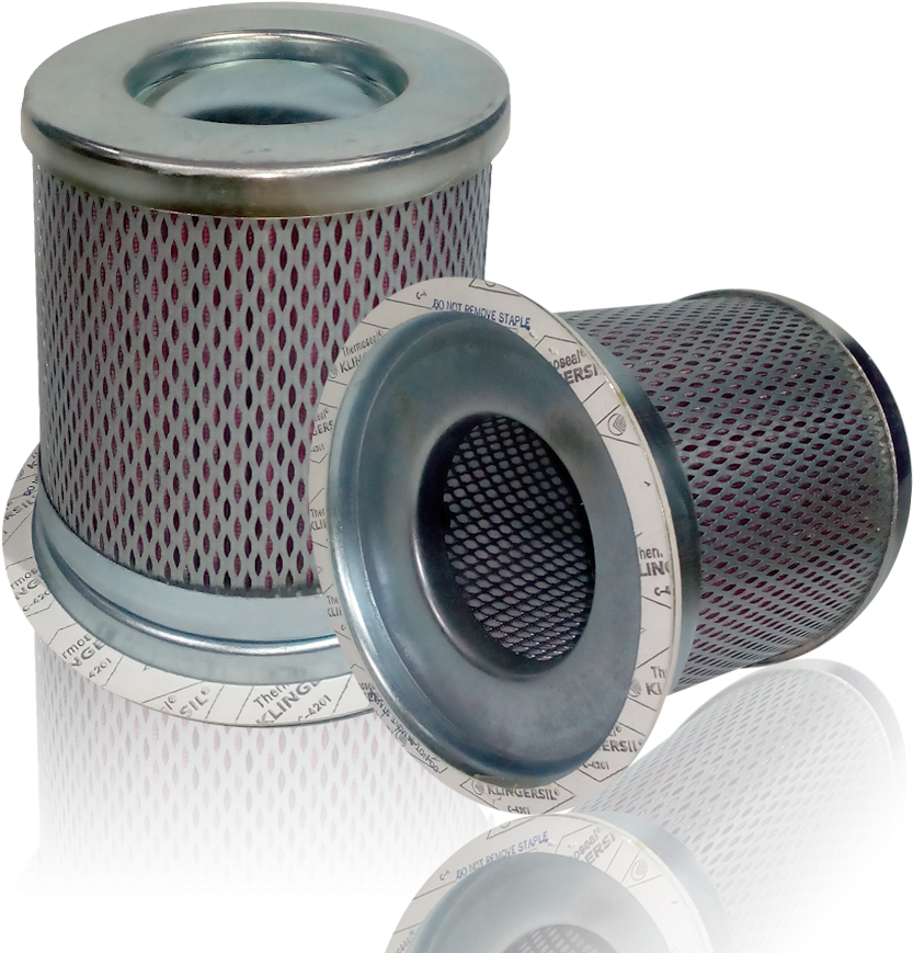 Industrial Filter Components PNG Image