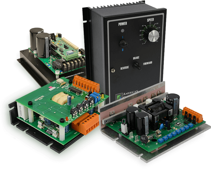 Industrial Motor Control Components PNG Image