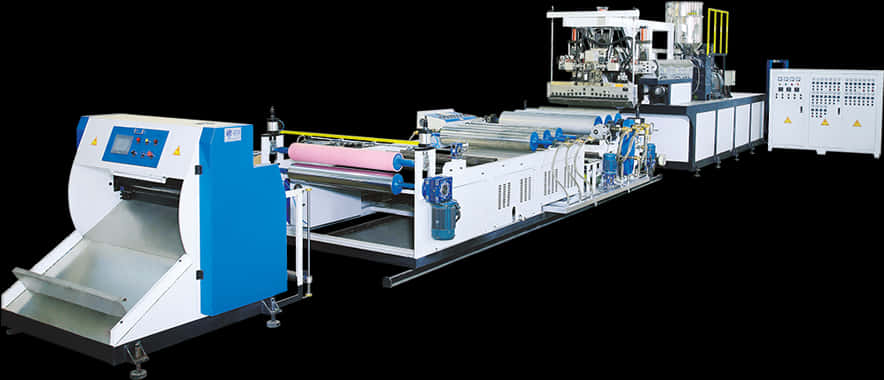 Industrial Paper Printing Machine PNG Image