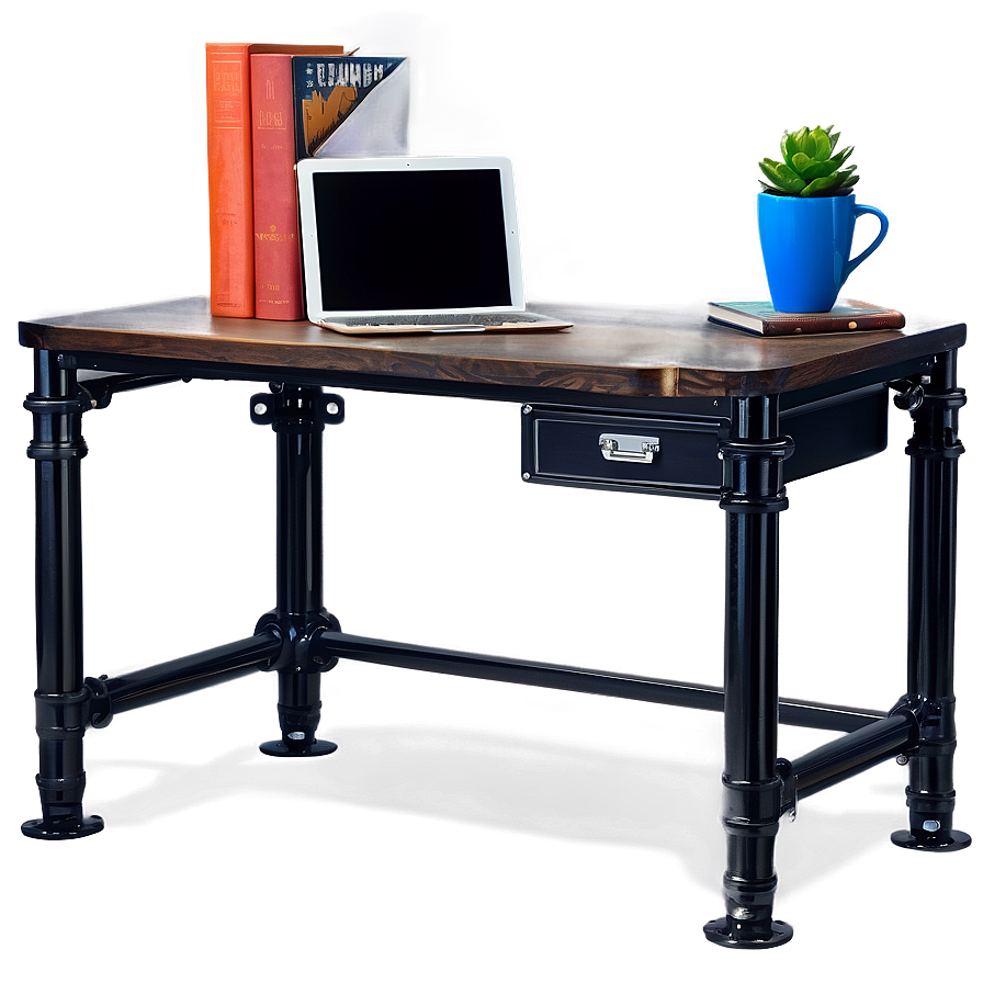 Industrial Pipe Desk Png Ymi53 PNG Image