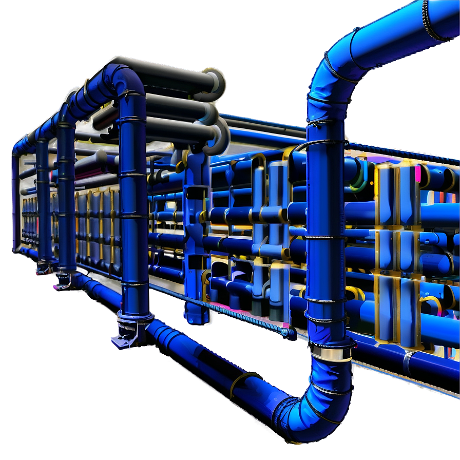 Industrial Pipe System Png 2 PNG Image