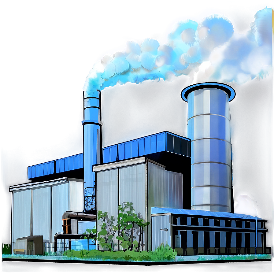 Industrial Power Plant Building Png 89 PNG Image