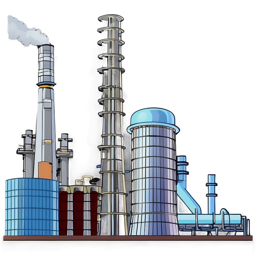 Industrial Power Plant Png Uya PNG Image