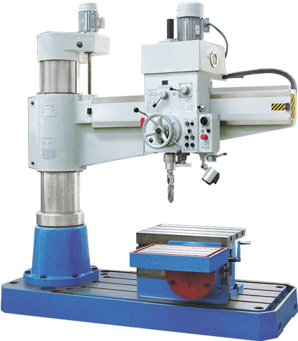 Industrial Radial Drill Machine PNG Image