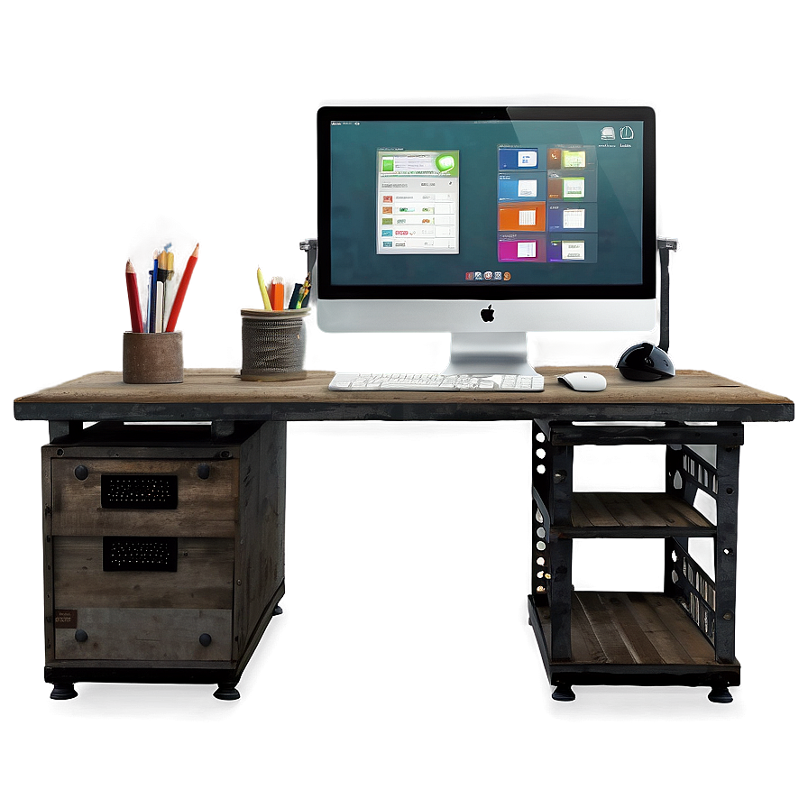 Industrial Style Office Png Wqp71 PNG Image