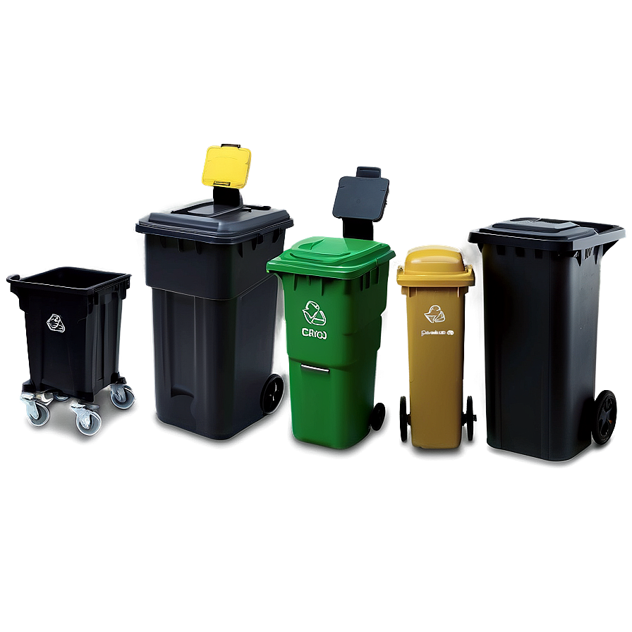 Industrial Trash Bin Arrangement Png 05252024 PNG Image