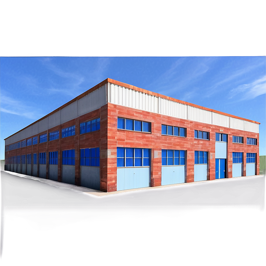 Industrial Warehouse Building Png Icy PNG Image