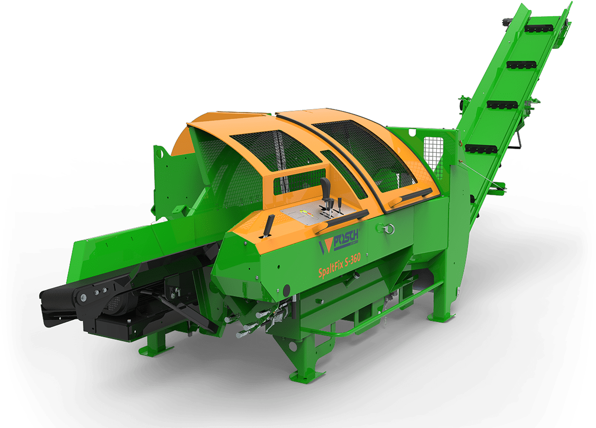 Industrial Wood Processor Machine PNG Image