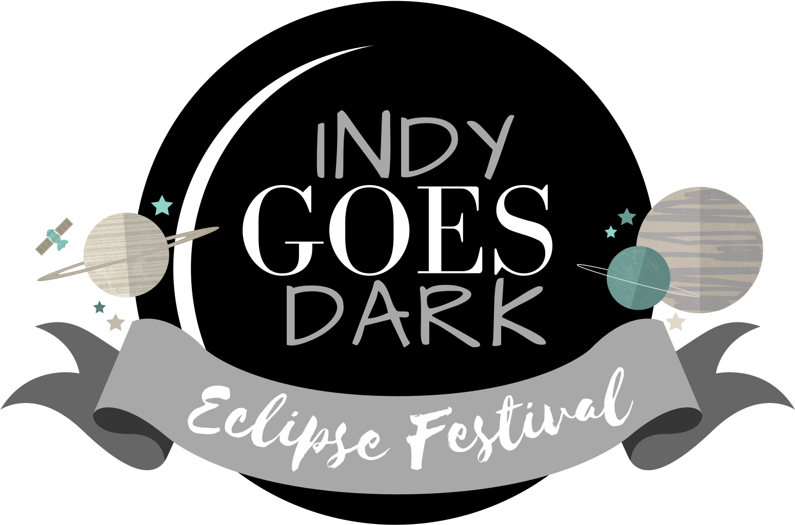 Indy Goes Dark Eclipse Festival Logo PNG Image