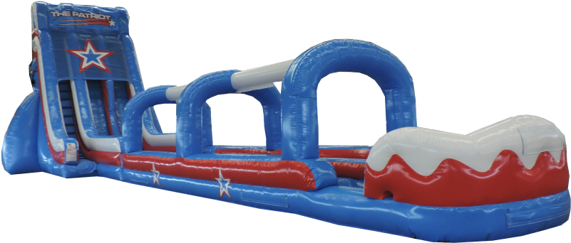 Inflatable Patriotic Water Slide PNG Image