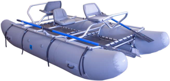 Inflatable Raftwith Frameand Oars PNG Image