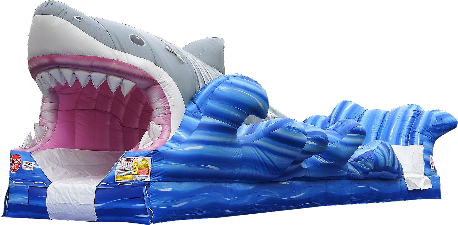 Inflatable Shark Slide Adventure PNG Image