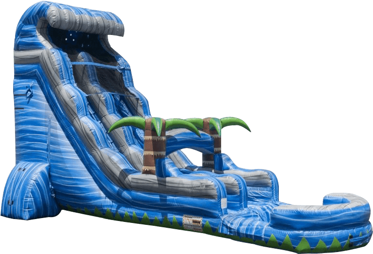 Inflatable Water Slide Park PNG Image