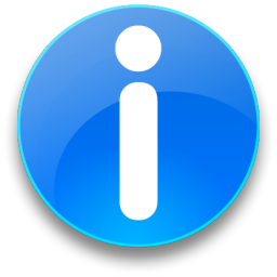 Information Icon Blue Background PNG Image