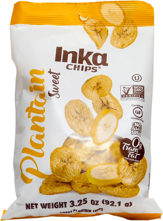 Inka Chips Sweet Plantain Packaging PNG Image