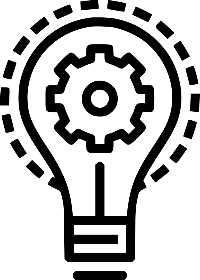 Innovative Lightbulb Gear Concept PNG Image