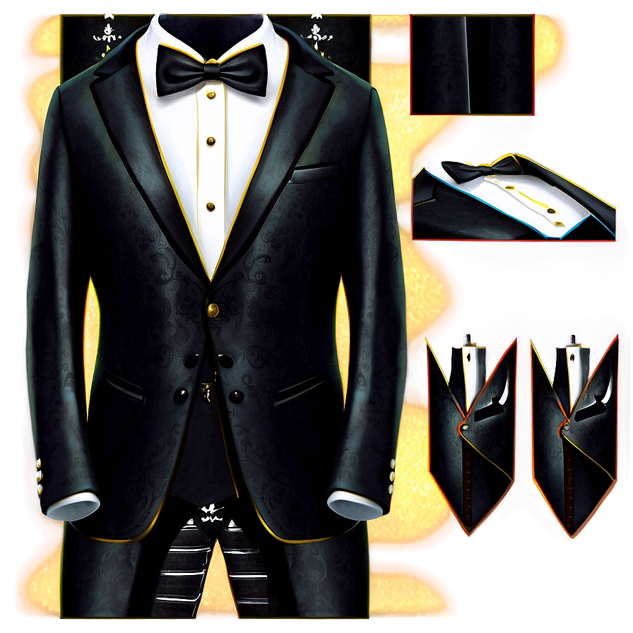 Innovative Tuxedo Designs Png Ptk80 PNG Image