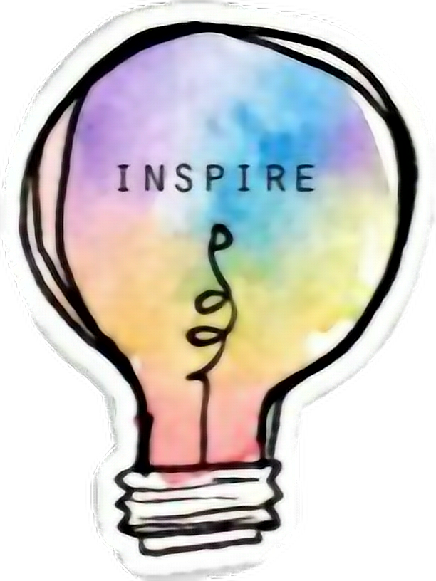 Inspire Lightbulb Idea Artwork PNG Image